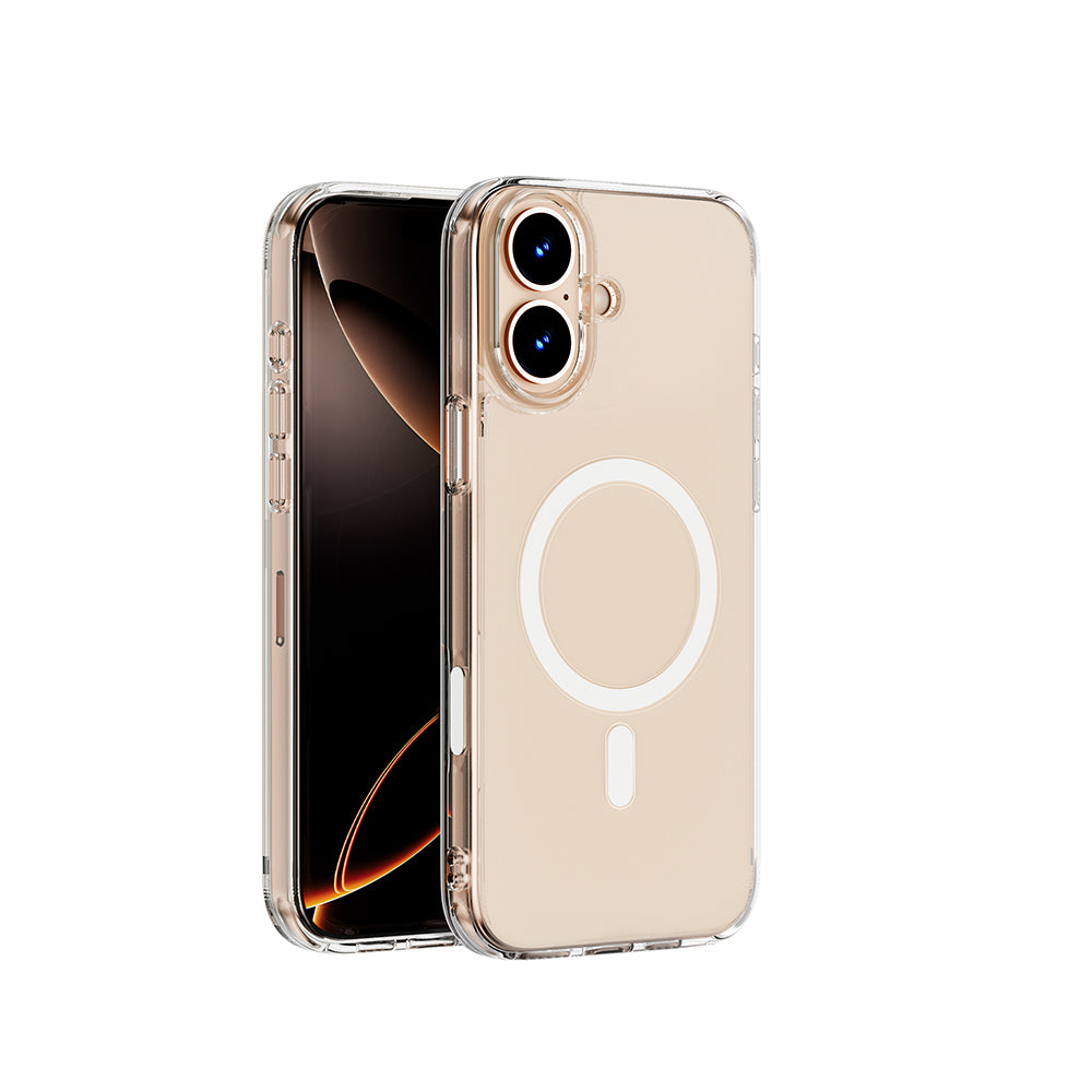 Wiwu MCC-102 iPhone 16 Plus Magnetic Crystal Sert PC Telefon Kılıfı Wiwu MCC-102 iPhone 16 Plus Magnetic Crystal Sert PC Telefon Kılıfı
